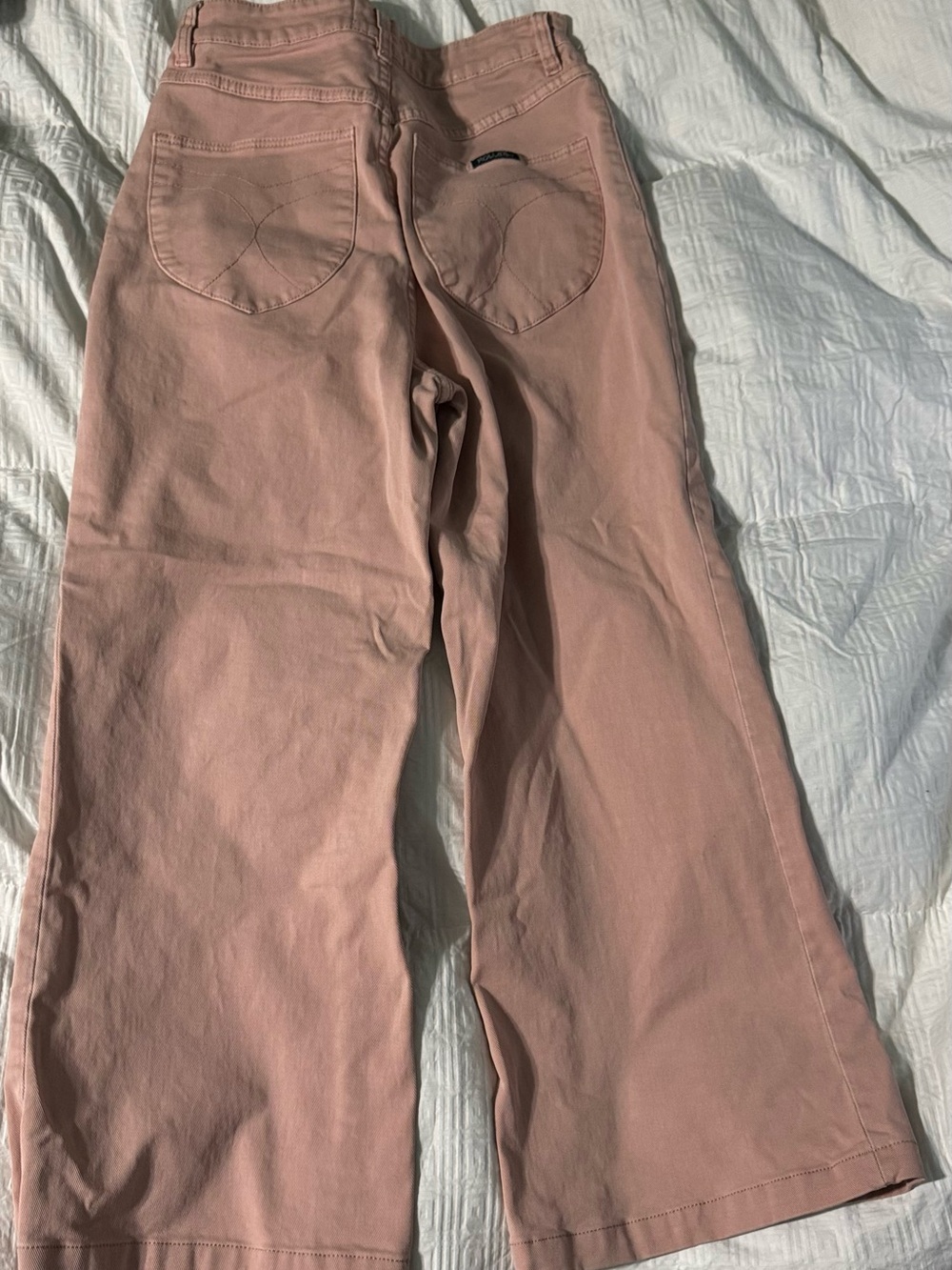 ROLLAS High Rise Wide Leg Sailor Jeans Pink Women's Size 27 - Picture 14 of 14